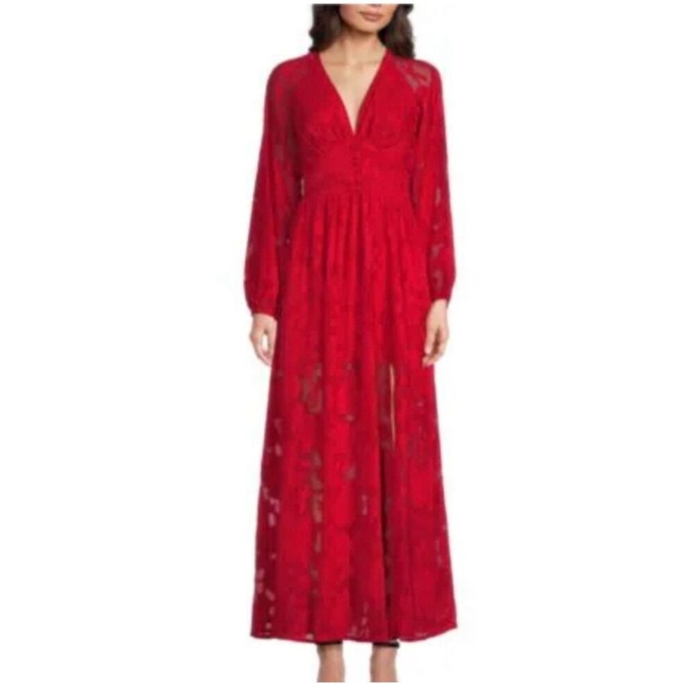 Layered With Love Elegant Red Maxi Dress
TT11